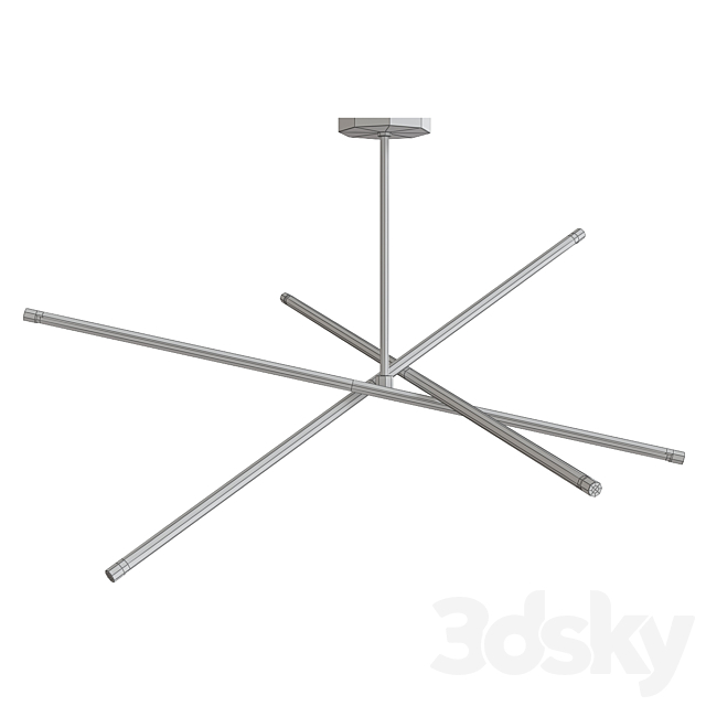 West elm ceiling light 3d