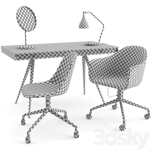 Office set by Norr11 and MENU 3DSMax File - thumbnail 2