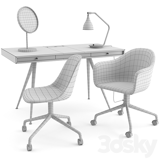 Office set by Norr11 and MENU 3DSMax File - thumbnail 3