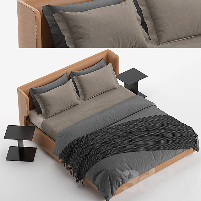Claire_letto bed 3DSMax File - thumbnail 2