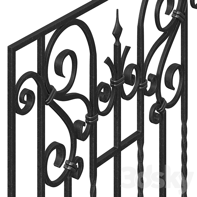 Window grill 3d
