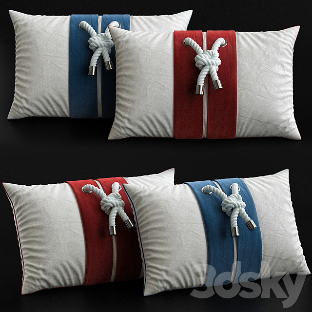 Decorative Pillows Teal Etsy 3DSMax File - thumbnail 1