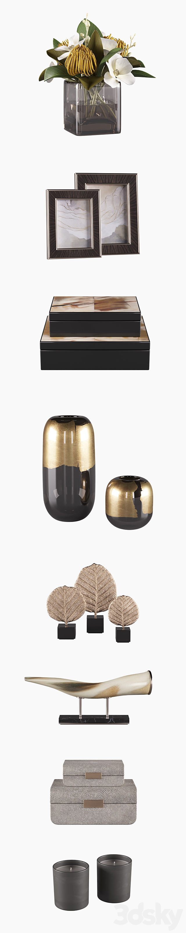 Luxury Decorative Set 3d
