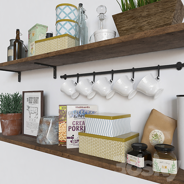Kitchen decor 3d
