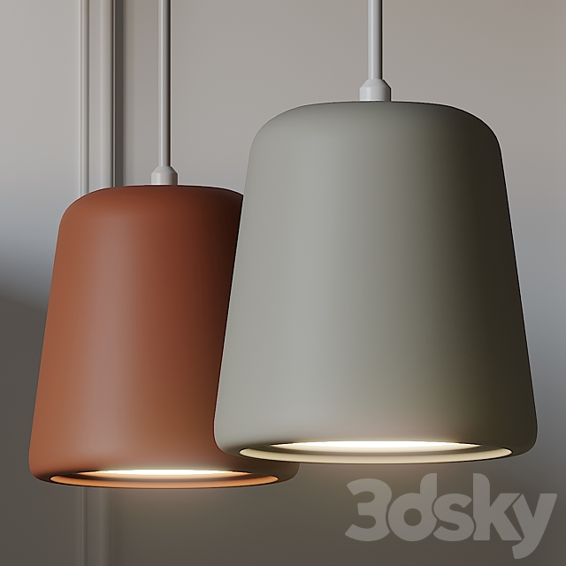 NEW WORKS Material Pendant Light 4 Different Materials 3DSMax File - thumbnail 2