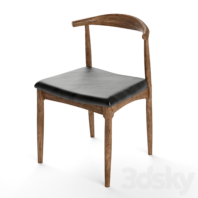Byron chair Industry west _ COPENHAGEN CHAIR Walnut 3DSMax File - thumbnail 2