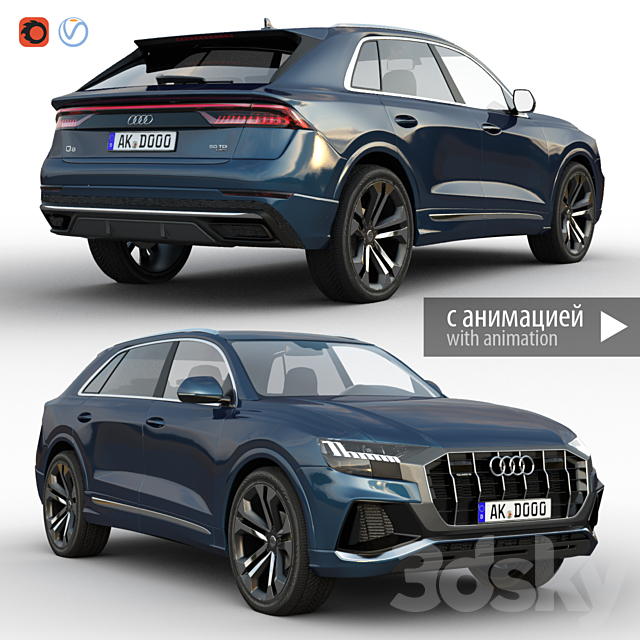 Audi Q8 2019 Free Download