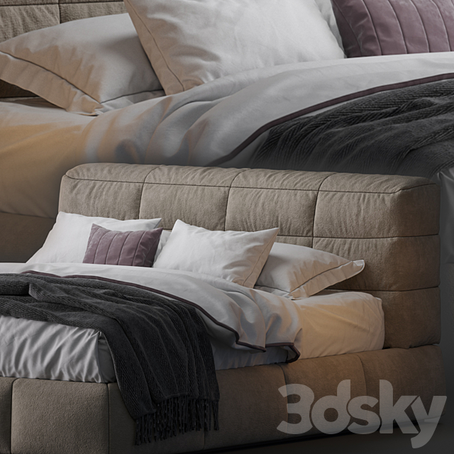 Ditre Italia Bed DUNN 3d