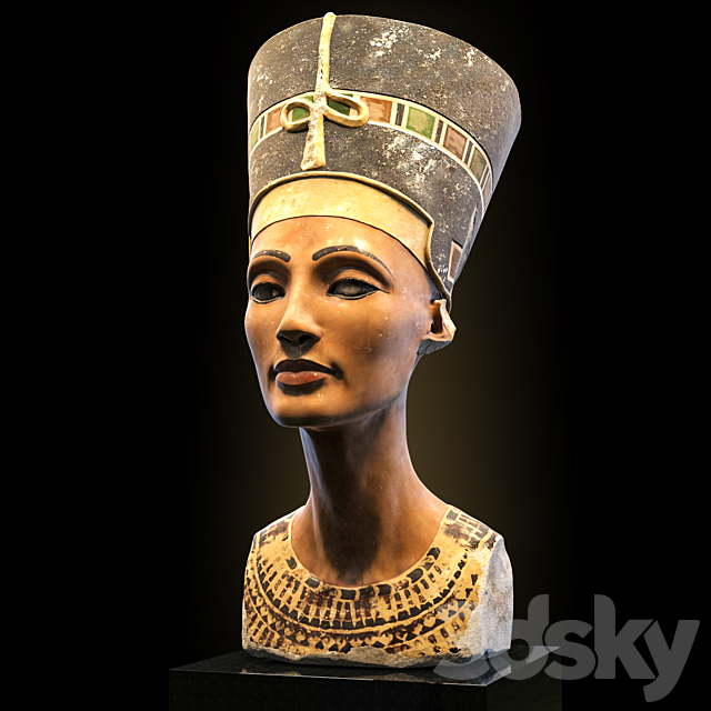 Bust of Nefertiti 3DSMax File - thumbnail 1