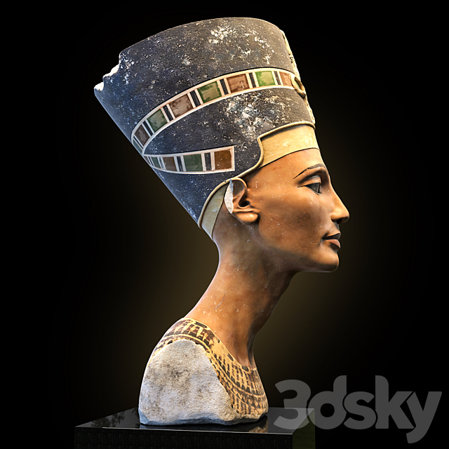Bust of Nefertiti 3DSMax File - thumbnail 2