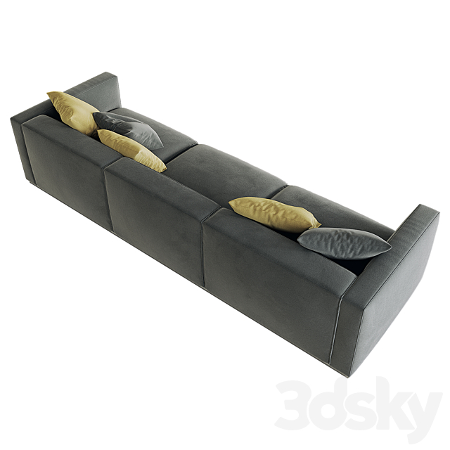 Shangai Sofa Poliform option 01 3d