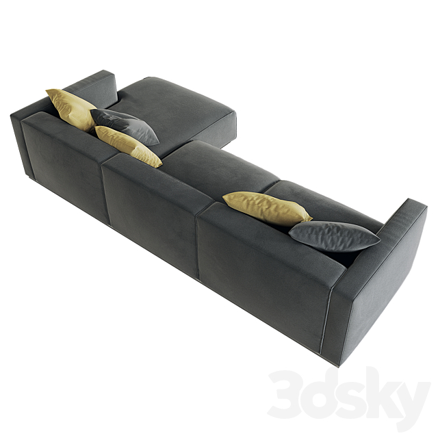 Shangai Sofa Poliform option 02 3d