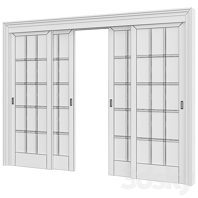 Interior Doors Premium Pro No. 17 3DS Max Model - thumbnail 2