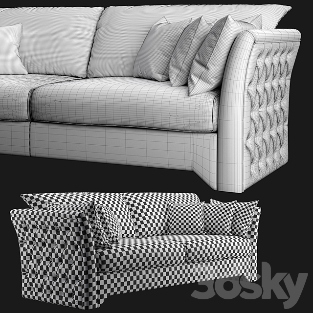 sofa SMANIA Giano 240 3DSMax File - thumbnail 3