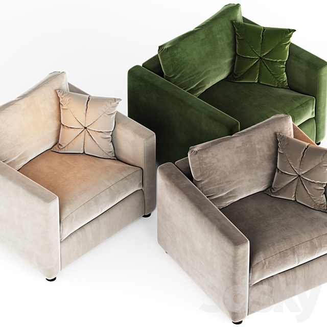 Ikea vimle armchair 3DSMax File - thumbnail 2