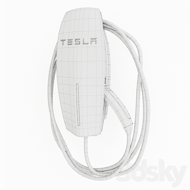 Tesla wall connector 3d