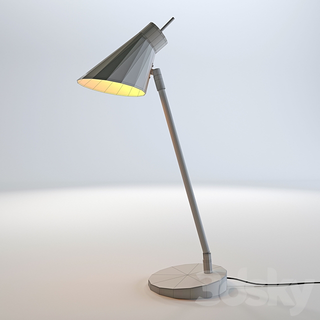 Hollywood table lamp from HEAT. Finland. 3d
