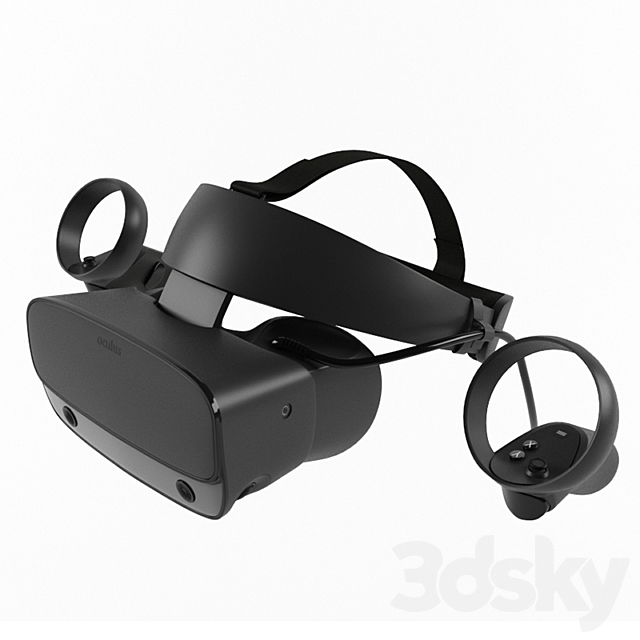 Oculus Rift S VR Headset 3DSMax File - thumbnail 1