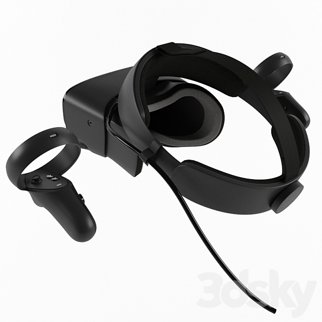 Oculus Rift S VR Headset 3DSMax File - thumbnail 2