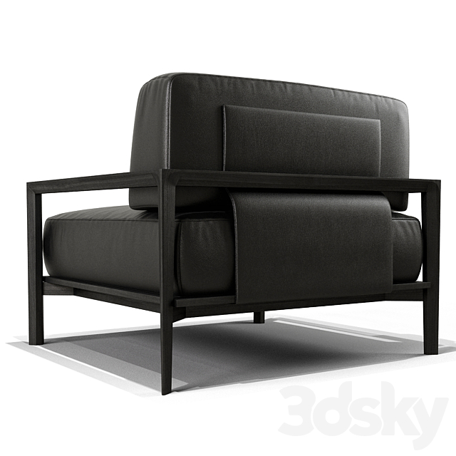 SP01 Leather armchair 3DSMax File - thumbnail 3