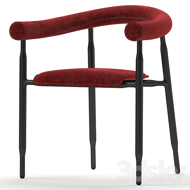 Busnelli ALBEISA Upholstered chair 3DSMax File - thumbnail 2