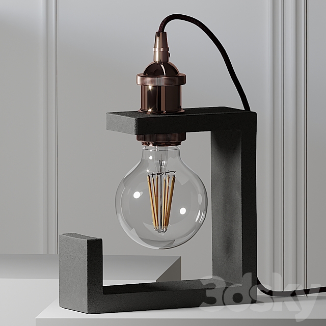 Jurassic Light Kubic Table lamp 3d