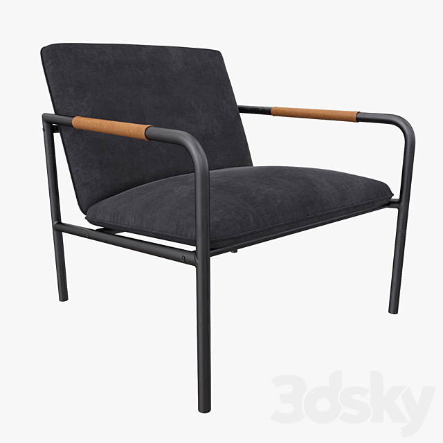 Wesley lounge chair 3DSMax File - thumbnail 1