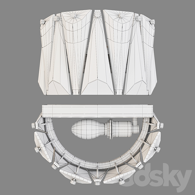 Maytoni: Wall Lamp - Puntes (MOD043WL-01CH) 3d