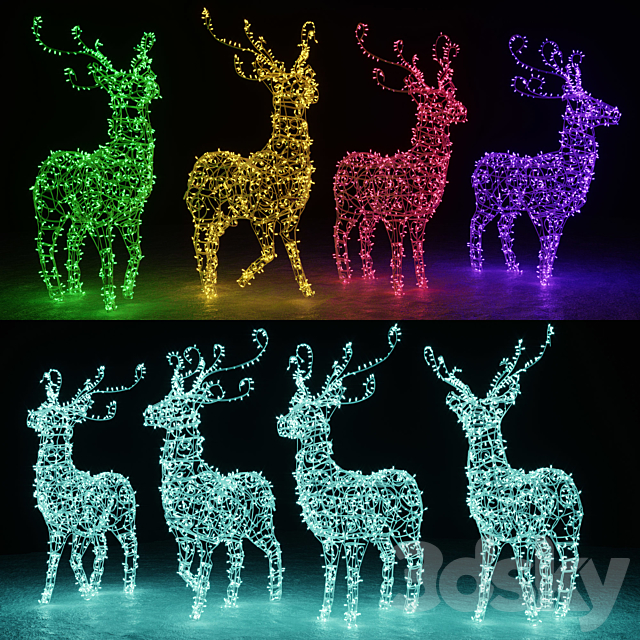 Christmas deer 3DSMax File - thumbnail 2