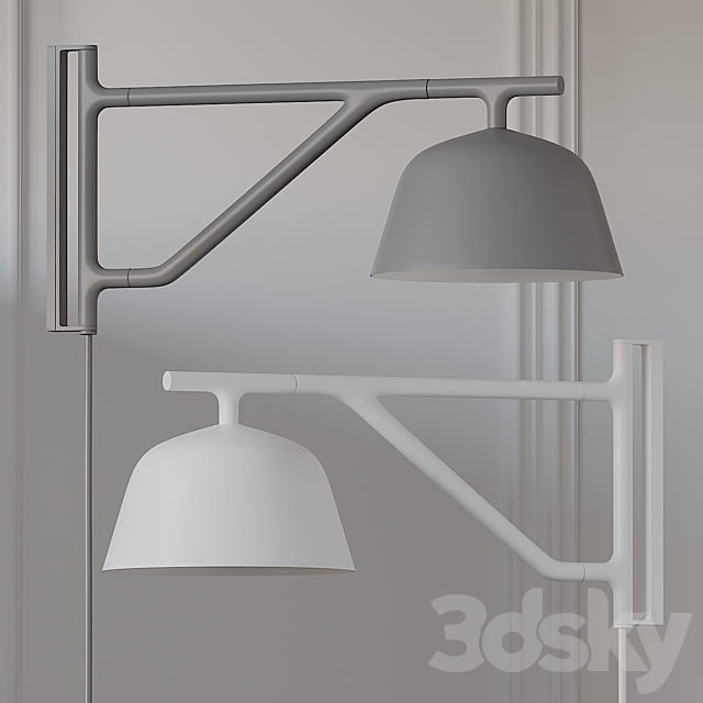 Ambit Wall Sconce by Muuto 4 Colors 3d