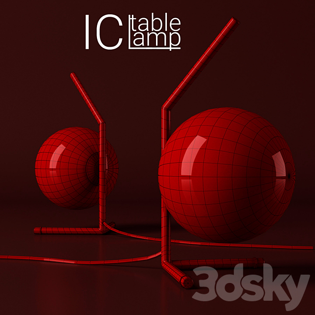 Table lamp IC 3d