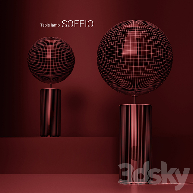 Giopato & Coombes Bolle Soffio table lamp 3d