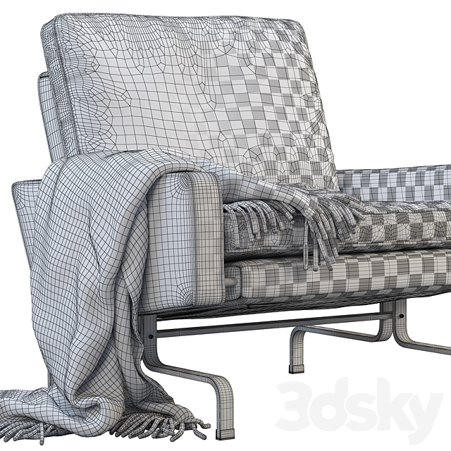 Fritz Hansen PK31 easy chair 3DSMax File - thumbnail 3
