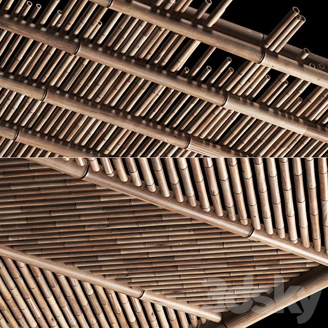 Bamboo ceiling 3DSMax File - thumbnail 2