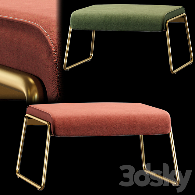 Scab Design Lisa Lounge pouf 3d