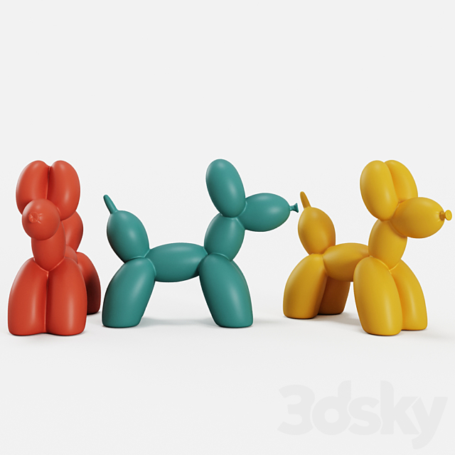 ?????????  Balloon Dog 3DSMax File - thumbnail 2