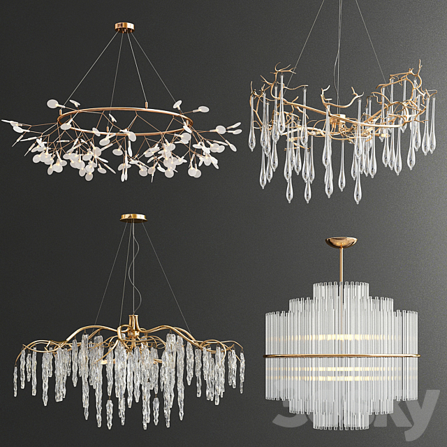 Four Exclusive Chandelier Collection_33 3DSMax File - thumbnail 1