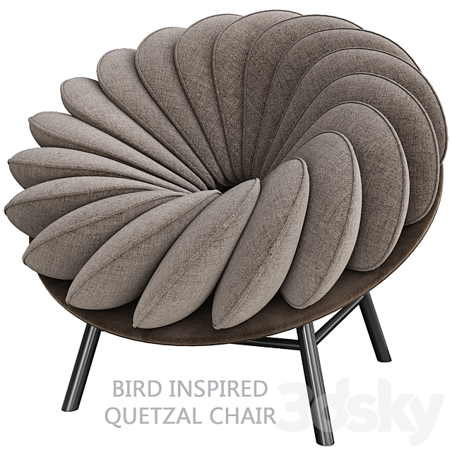 Bird Inspired Quetzal Chair by Marc Venot 3DSMax File - thumbnail 1