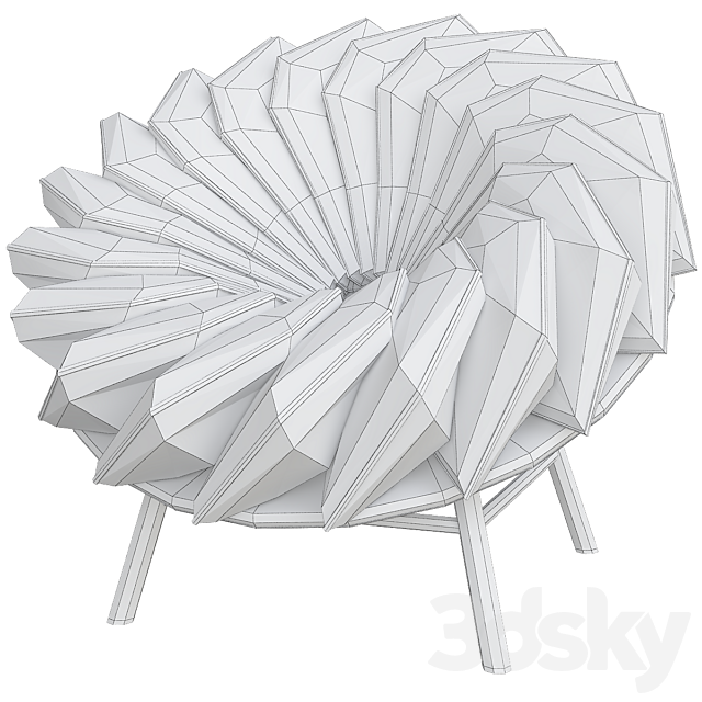 Bird Inspired Quetzal Chair by Marc Venot 3DSMax File - thumbnail 2