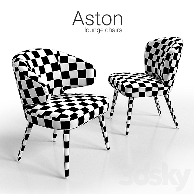 Chairs lounge Minotti Aston 3DSMax File - thumbnail 3