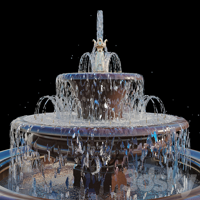 Bees Fountain 3d