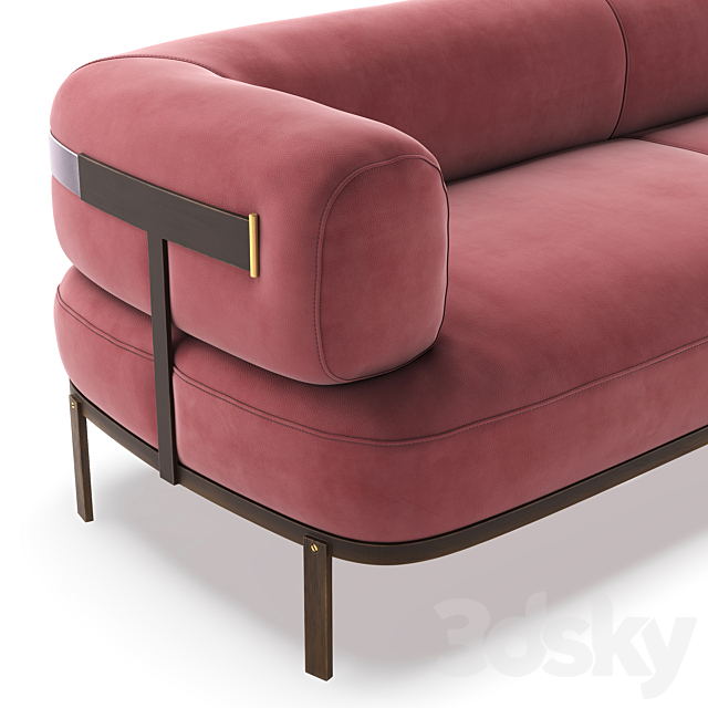 Baxter belt sofa 3d