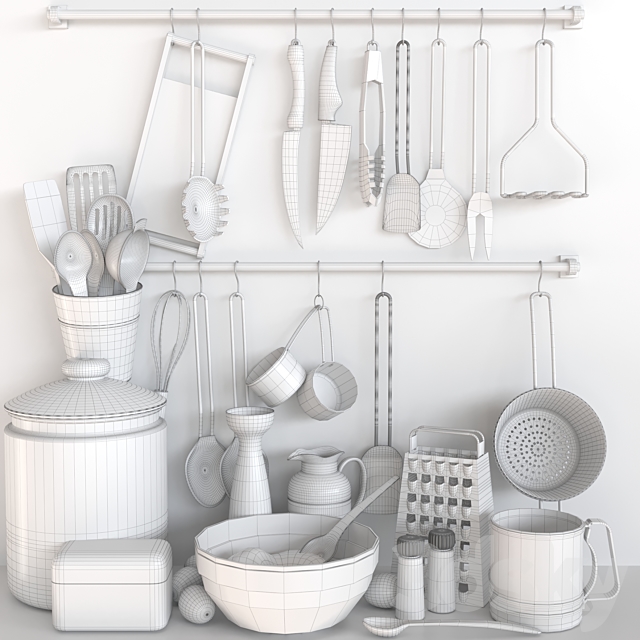 Accessories and kitchen utensils 7 3DSMax File - thumbnail 2