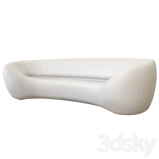 Pierre Paulin Sofa. Big C. Designed 1971 3DSMax File - thumbnail 3