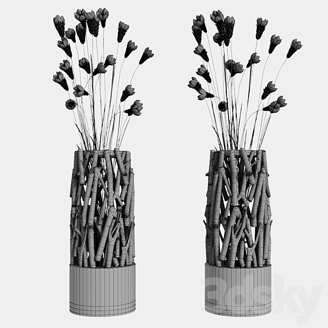Small wood vase stand 3DSMax File - thumbnail 2