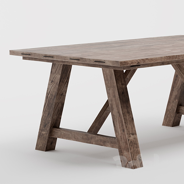 Castle dining table 3d