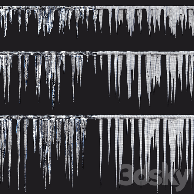 Icicles 02 3d