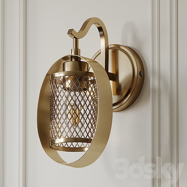 Salyers 1-Light Armed Sconce by Wrought Studio 3DSMax File - thumbnail 1
