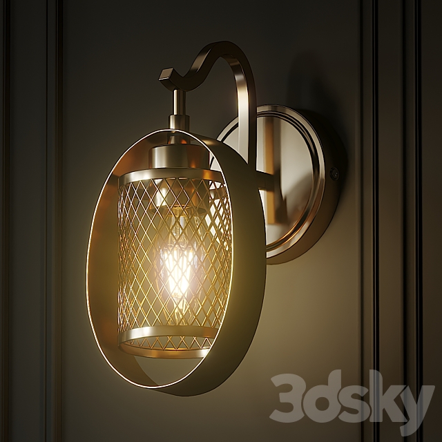 Salyers 1-Light Armed Sconce by Wrought Studio 3DSMax File - thumbnail 2