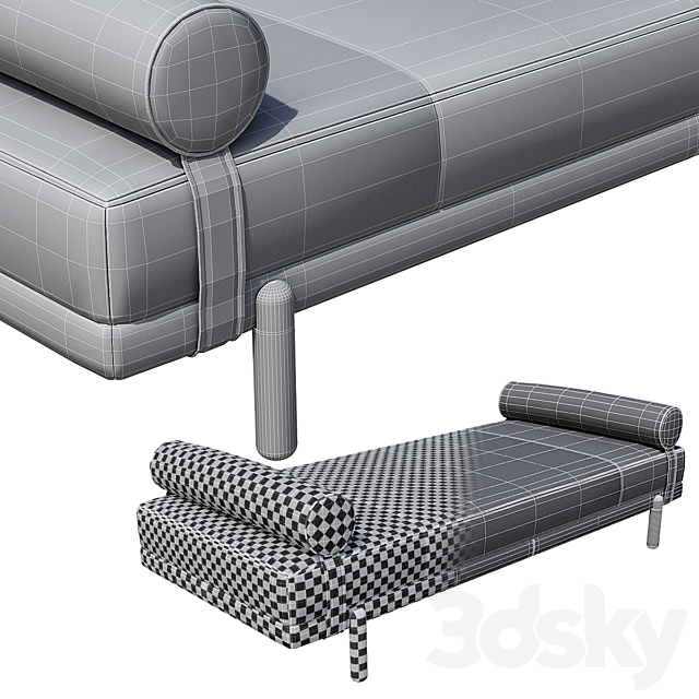 Daybed and sitting 3DSMax File - thumbnail 3
